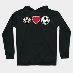 I Love Soccer Hoodie